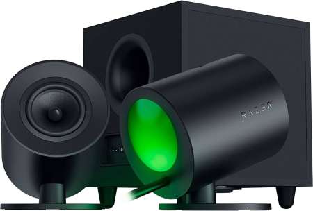 Razer Nommo V2 Full-Range 2.1 PC Gaming Speakers with Wired Subwoofer Black