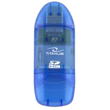 Titanium TA101B USB2.0 Card Reader Blue